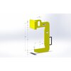 Coil hook with counterweight